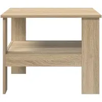 vidaXL Table basse en chêne Sonoma 57 x 55 x 45 cm Matériau dérivé du bois
