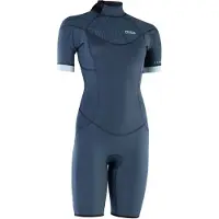 iON Element 2/2 Mm Woman Short Sleeve Back Zip Shorty Bleu M Femme