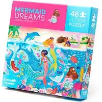 Crocodile Creek Puzzle géant - 48 pièces - Les rêves des sirènes - à partir de 4 ans