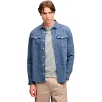 Superdry Chemise à Manches Longues Herringbone Workwear