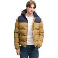 Superdry Everest Col Block Puffer Jacket Vert,Marron 3XL Homme