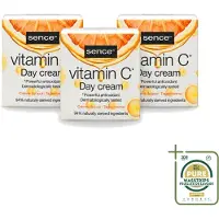 Sence 3 crèmes de jour à la vitamine C pour une peau éclatante - 50 ml - Pack économique - 3 pièces