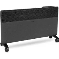 Vonroc Radiateur électrique textile 2000W - inverter - 24m² | WiFi - noir