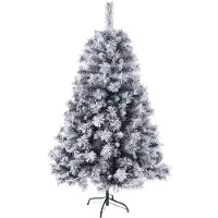 SVITA Sapin de Noël artificiel neige pommes de pin baies incl. support 150cm