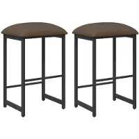 vidaXL Tabourets de bar, lot de 2, couleur taupe, 40 x 32 x 64 cm, matériau composite en bois
