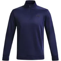 Under Armour Homme ArmourFleece 1/4 Zip, (410) Bleu Nuit / Noir, Grand