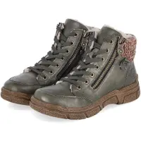 Rieker Bottes d'hiver pour femmes , couleur verte, matière synthétique, taille : 39