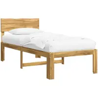 Syfax Lit simple avec tête de lit, modèle ROSTOCK, blanc, 90 x 190 cm