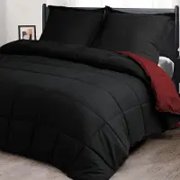 Merkloos Couverture de lit avec un rembourrage synthétique de 1500g, dimensions 240x220 cm, comprenant 2 taies d'oreiller de 65x65 cm, e Oeko-Tex