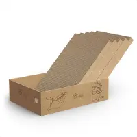 Merkloos Arbre à gratter avec 5 surfaces de grattage, robuste, adapté aux grandes races de chats, meuble à gratter pour chats