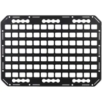 Merkloos Panneau en aluminium de type "L", système MOLLE, pour barres de toit, avec mécanisme de verrouillage, adapté aux voitures et aux SUV