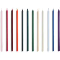 HAY - Bougies fines - Ø 1,2 x H 30 cm - Assortiment - Lot de 12 (12 pcs)