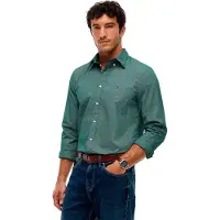 Tommy Hilfiger Mw0mw40455 Long Sleeve Shirt Bleu 2XL Homme