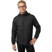 Build Your Brand Nylon Windbreaker Hoodie Noir M Homme