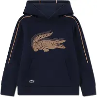 Lacoste Kids Spacer Knit Sport Hoodie Bleu 8 Years Garçon