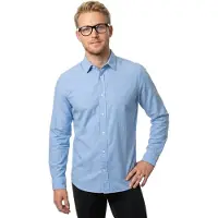 Calvin Klein K10k114194 Long Sleeve Shirt Bleu S Homme