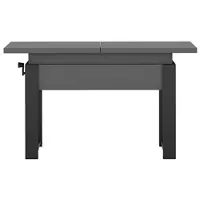 MINIO go for it MINIO – Table basse extensible "HANKO", couleur gris diamant / pieds noirs