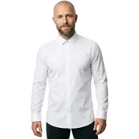 HUGO Kenno 10272834 Long Sleeve Shirt Blanc 44 Homme