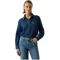 Garcia femme Chemise, XL, Bleu