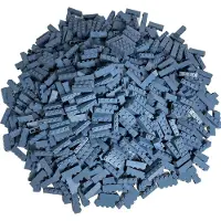 LEGO 100 briques 1x4, bleu sable
