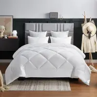Merkloos Couverture d'hiver, garnissage de 450 g/m², dimensions 135 x 200 cm, fibres respirantes, idéale pour les mois froids
