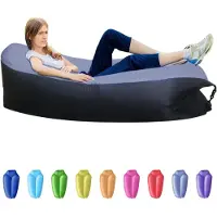 Merkloos Canapé gonflable, canapé à air étanche, pour camping, couleur grise