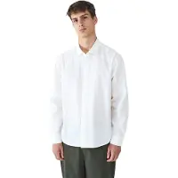 Balmohk Oversize Solid Retiro Long Sleeve Shirt Blanc L Homme
