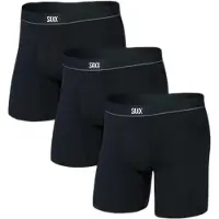 Saxx Essential Boxers 3 Units Noir XS Homme