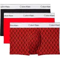 Calvin Klein Lv00nb4564 Trunk Low Rise Boxers 3 Units Rouge,Noir XS Homme