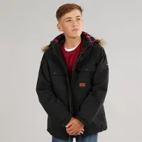 Trespass Parka isolée imperméable garçons - Noir