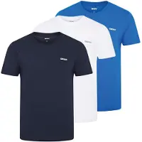 DKNY Lot de trois t-shirts géants hommes - Marine/Blanc/Bleu