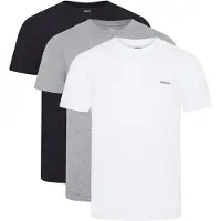DKNY Lot de trois t-shirts géants hommes - Noir/Blanc/Grey Marl