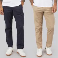Jack & Jones Chinos Kane Dave décontractés deux-pack hommes - Marine/Crockery