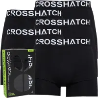 Crosshatch Boxers astral cinq-pack hommes - Pack A Noir