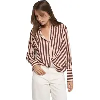 Salsa Jeans 21011763 Long Sleeve Blouse Marron S Femme