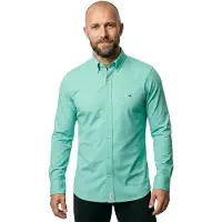 Tommy Hilfiger Mw0mw30675 Long Sleeve Shirt Vert S Homme