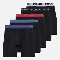 French Connection Lot de cinq boxers performance hommes - FCUK 30 Noir