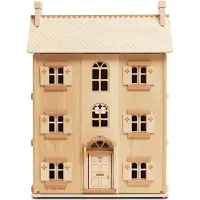 Le Toy Van Maison de poupées - - PETIT JOUR - 4 étages - Portes & fenêtres ouvrantes - Bois naturel FSC