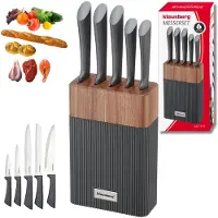 Klausberg Ensemble de couteaux dans un bloc en acacia 63931
