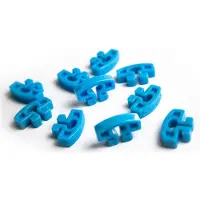 Powershot Crochets de filet pour buts de football - lot de 10 - bleu