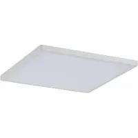 Paulmann Panneau LED encastrable , 12W, 3000 Kelvin, ouverture d'encastrement 15,5 x 15,5 cm (930 lumens, équivalent à 90W), variateur intégré, design rectangulaire, indice de protection IP44