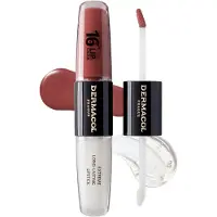 Dermacol 16H Lip Colour brillant et rouge à lèvres longue tenue teinte 33 Viva Glam 2x4 ml