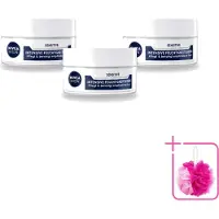 Nivea 3 x Crème visage intensive pour peaux sensibles Men - 50 ml - Pack économique - 3 pièces