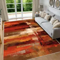 Merkloos Tapis à poils courts, antidérapant, dimensions 160x230 cm, idéal pour le salon