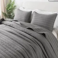 Merkloos Couverture d'été en microfibre, ultra douce, 220 x 220 cm, adaptée à toutes les saisons