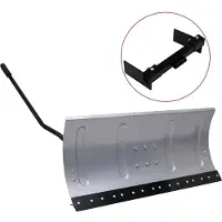 vidaXL Lame à neige pour tracteur à gazon avec adaptateur 100 cm