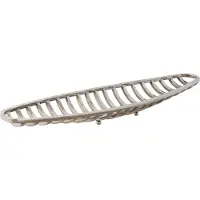 Merkloos Plateau de table en bois d'érable, support pour canot, dimensions 51x12x6 cm, chromé, pour cuisine et jardin