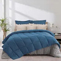 Merkloos Couverture décorative 4 saisons, hiver 450 g/m² + été 150 g/m², dimensions 200x200 cm, avec taie d'oreiller 65x65 cm, pour