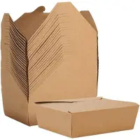 Merkloos Saladières de 750 ml, lot de 25, en papier kraft, résistantes à l'eau et aux graisses, pour usage en cuisine