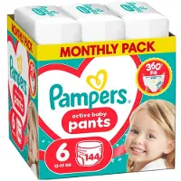 Pampers Active Baby Pants Diaper Pull-on diaper No.6 13-19 kg 144 Pieces
